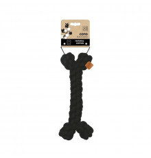 M-PETS Игрушка для собак СОТО косточка, 30 см, цвет черный