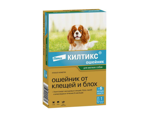Килтикс® ошейник от клещей и блох для собак мелких пород, 35 см