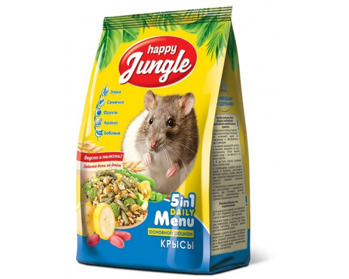 Корм Happy Jungle для декоративных крыс, 400 г