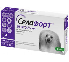 Селафорт 12% 0,25 мл (30 мг) для собак 2,6-5 кг, №1