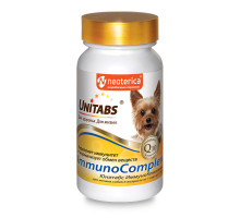 ЮНИТАБС ImmunoComplex с Q10 Витамины ежедневные для мелких собак, таблетки, № 100