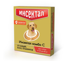 Инсектал Комбо капли от клещей, блох и гельминтов, для собак 25-40 кг, 4 мл