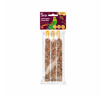 Зерновые палочки для птиц Snax ассорти (вишня, шиповник, овощи), 3 шт., 75 г