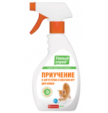 Умный спрей Приучение к когтеточке и местам для игр для кошек, 200 мл