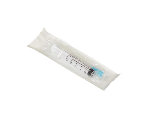 Шприц одноразовый 2 мл 3-х компонентный Vogt Medicalt с иглой 23G 0,6х30 мм, 100шт