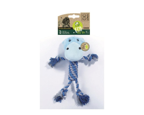 M-PETS Игрушка мягкая для собак Бегемотик Коко ECO COCO, 33 см