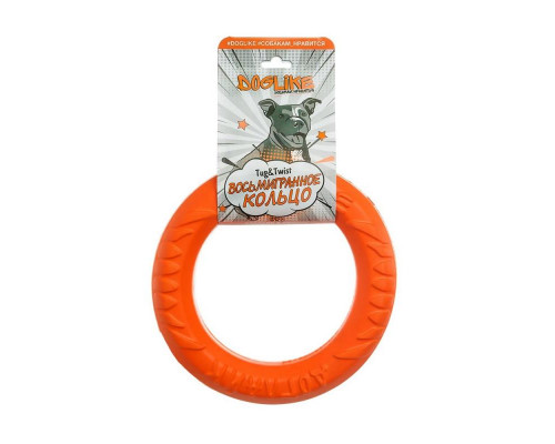 Doglike Снаряд Tug&Twist Кольцо восьмигранное малое, цвет оранжевый