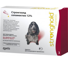 Стронгхолд 12% для собак 10,1-20 кг, капли на холку, 3 пипетки
