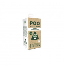 M-PETS Пакеты гигиенические для выгула собак Poo Waste Bags ECO, без запаха, цвет белый, 120 шт.
