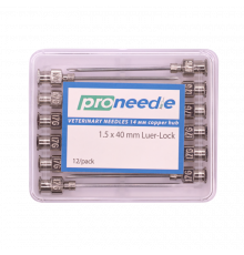 Игла многоразовая NeedlePro, 1,5х40 мм (17G), Luer-Lock, 12 шт.