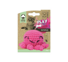 M-PETS Игрушка для кошек PLAY Осьминог с кошачьей мятой, 7,5x7,5x5,5 см, цвет розовый