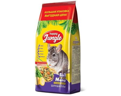 Корм Happy Jungle для шиншилл, 900 г