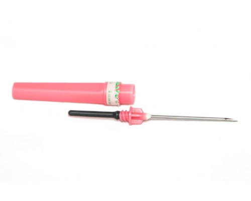 Игла двусторонняя 18G 1,2х38 мм, цвет розовый, 100 шт, Zhejiang Gongdong