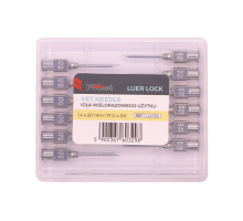 Игла многоразовая POLnet, 1,4х20 мм (17Gх3/4"), Luer-Lock, 12 шт.