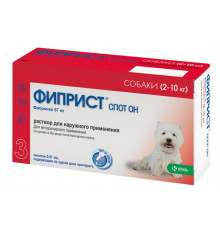 Фиприст Спот Он для собак 2-10 кг, 0,67 мл, №3