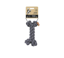 M-PETS Игрушка для собак COTO косточка 19 см, цвет серый