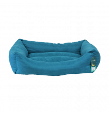 STORYTAILS Лежанка MUSHU прямоугольная из велюра, лазурный, M 70x60x23 см
