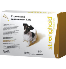 Стронгхолд 12% для собак 5,1-10 кг, капли на холку, 3 пипетки