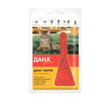 Дана ультра для кошек и котят до 4 кг, капли на холку, 0,32 мл