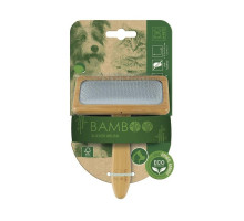 M-PETS Щетка-сликер (пуходерка) бамбуковая BAMBOO Slicker Brush, размер L, 12,5x15,5 см