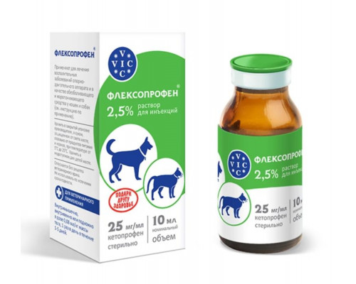 Флексопрофен, раствор для инъекций, 2,5%