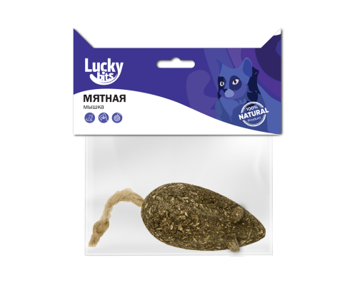 Мышь из кошачьей мяты Lucky bits для кошек, 1 шт.