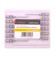 Игла многоразовая POLNET, 1,5х25 мм (17Gх1"), Luer-Lock, 12 шт.