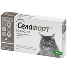 Селафорт 6% 1 мл (60 мг) для кошек 7,6-10 кг, №1