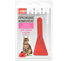 Празицид-комплекс для котят и кошек менее 4 кг, капли на холку 0,4 мл
