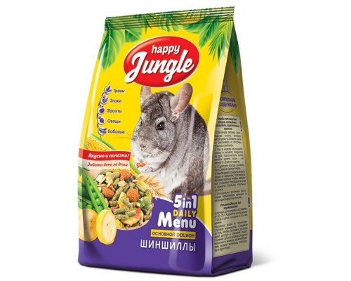 Корм Happy Jungle для шиншилл, 400 г