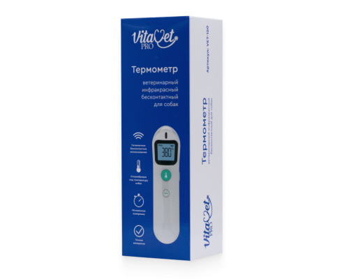 Ветеринарный инфракрасный термометр, VET-150, для собак, VitaVet PRO