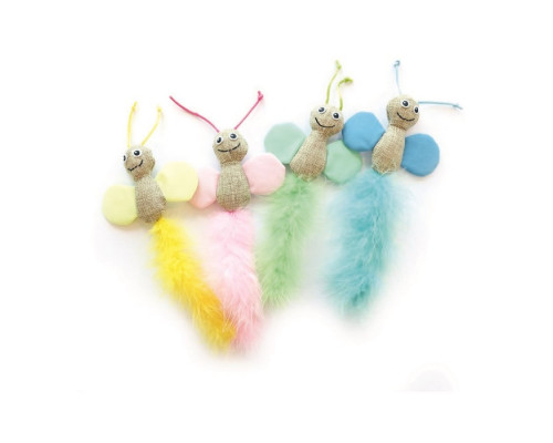 M-PETS Игрушка для кошек Бабочка, цвет в ассортименте