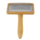 M-PETS Щетка-сликер (пуходерка) бамбуковая BAMBOO Slicker Brush, размер М, 9,5x15,5 см