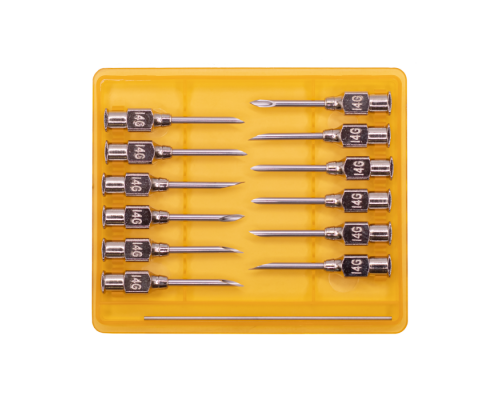 Игла многоразовая KRUUSE-Vet, 2,0х20 мм (14Gх3/4"), Luer-Lock, 12 шт.