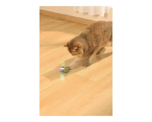 M-PETS Игрушка для кошек с кошачьей мятой CHARMY светлячок, цвет голубой