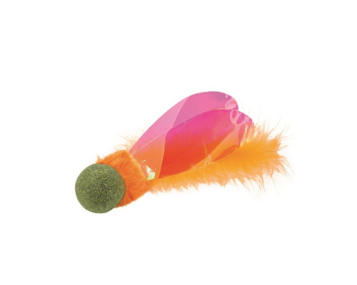 M-PETS Игрушка для кошек с кошачьей мятой CHARMY светлячок, цвет оранжевый
