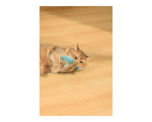 M-PETS Игрушка для кошек с кошачьей мятой CHARMY светлячок, цвет голубой
