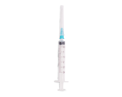 Шприц одноразовый 3 мл 3-х компонентный VitaVet PRO с иглой 23G 0,6х32 мм, 100 шт.