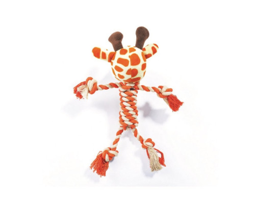 M-PETS Игрушка мягкая для собак Жираф Зия ECO ZIA, 33 см